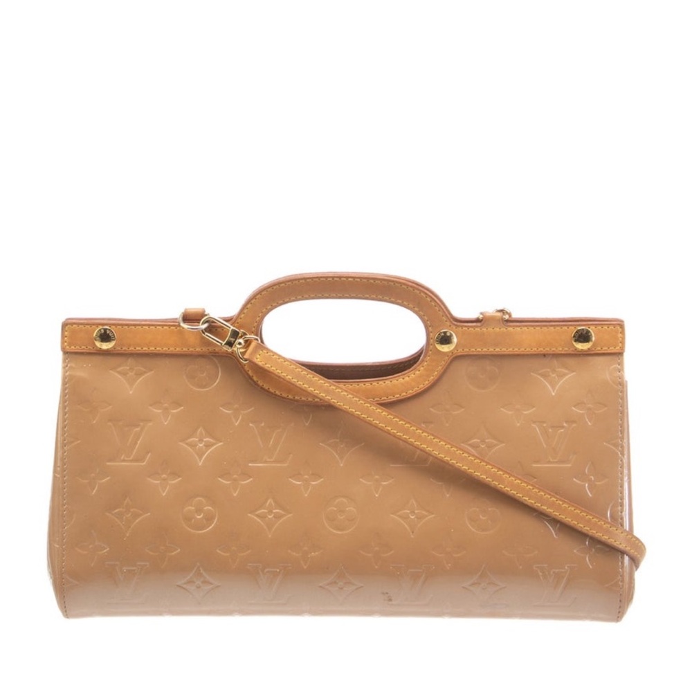 Louis Vuitton Embossed Tan Clutch